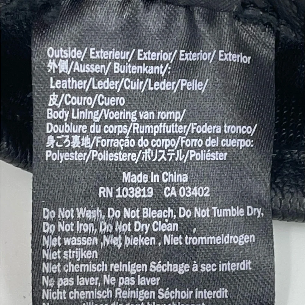 Harley Davidson‎ Authentic Black Leather Riding Gloves Women’s Extra Small XS